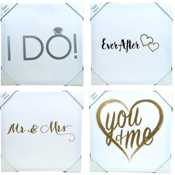 “I DO” CANVAS WALL ART NWT - Picture 6 of 7